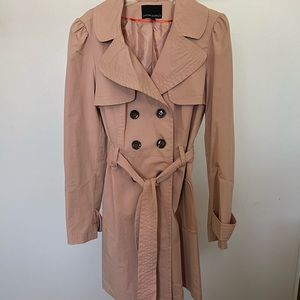 Pink trench coat